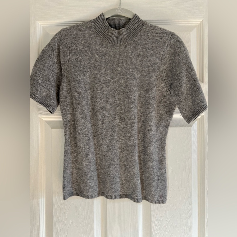 Abercrombie & Fitch Grey Merino Wool-Blend Sweater